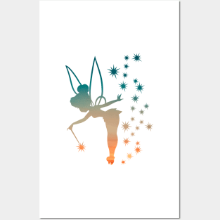 Sunset Tinkerbell Posters and Art